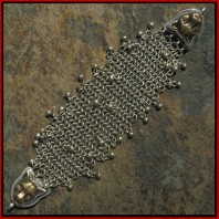 Chain Link Charm Connector Bracelet With Bronze Jaguars